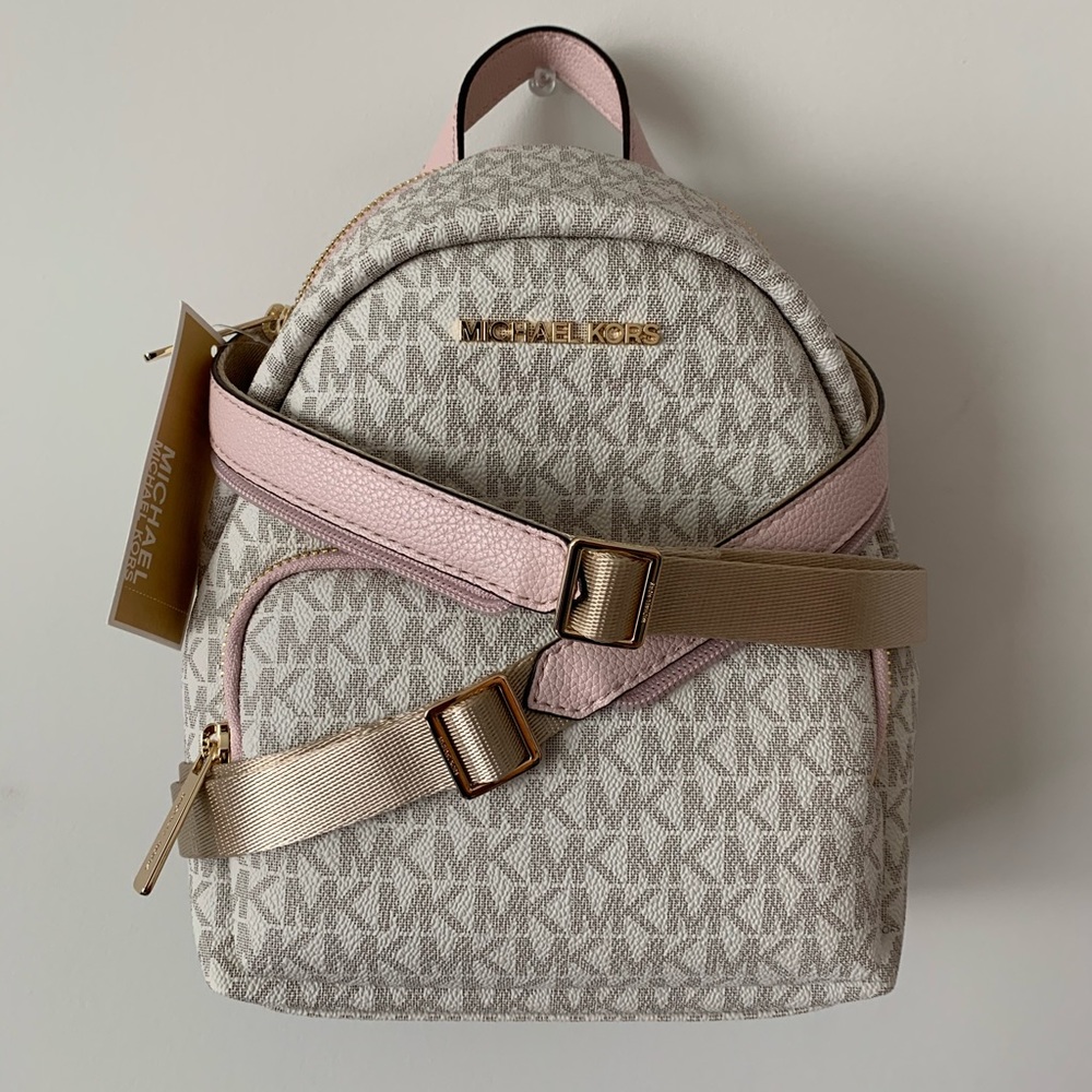 NWT Michael Kors Erin Small Backpack Vanilla Pink